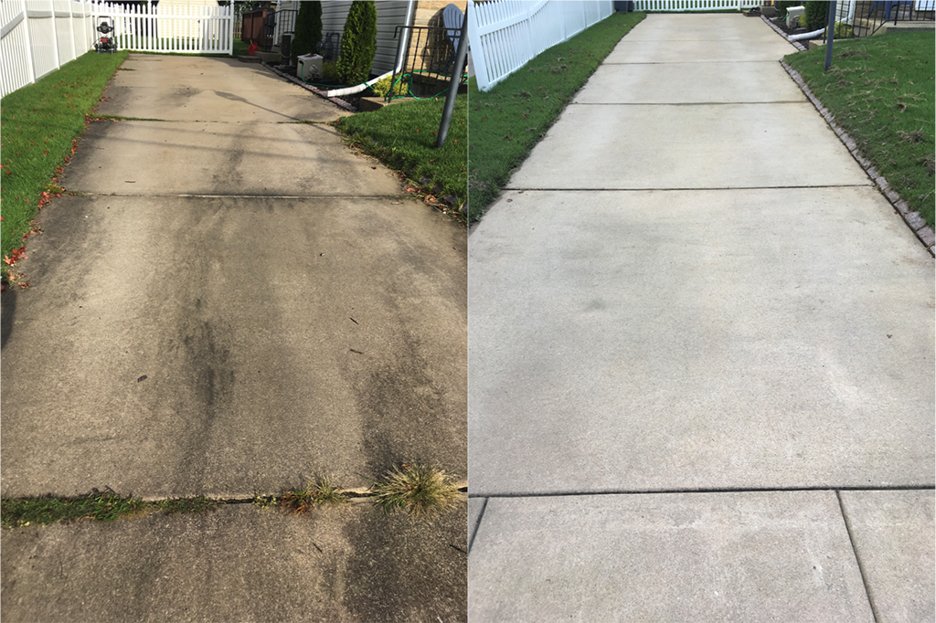 concrete driveway cleaning